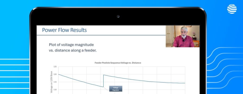 Power flow results graph.