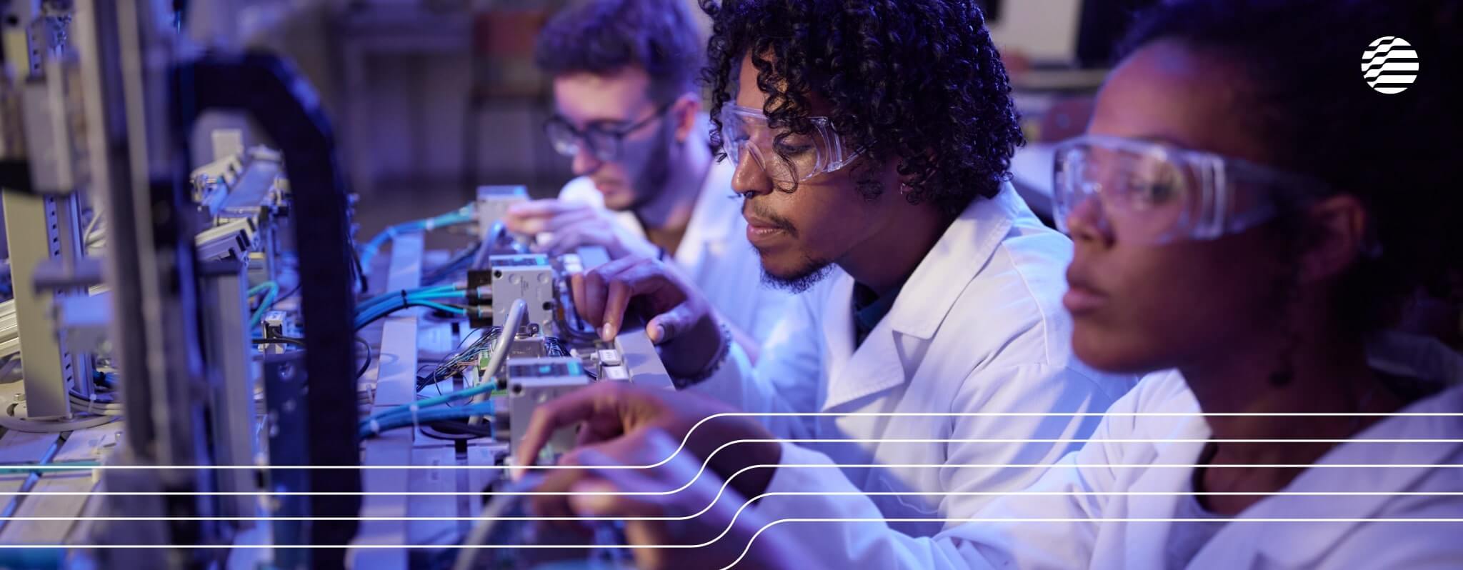 Scientist working in a lab.